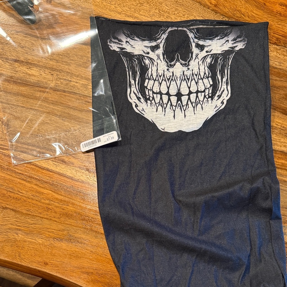 Black Skull Bandana